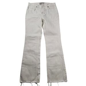 Everalne 26 reg ivory white cream neutral undyed jeans RAW HEM casaul comfort